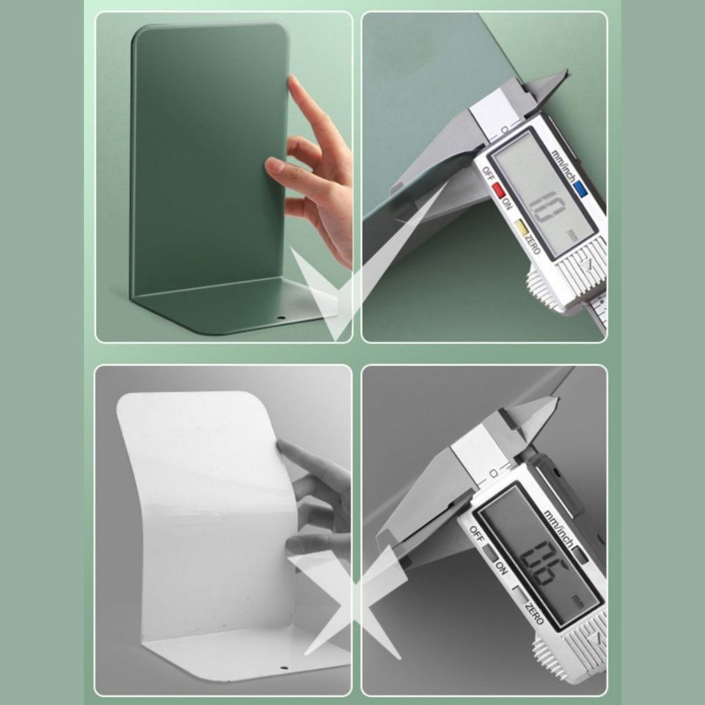 พร้อมส่งจากไทย ที่วางเอกสารตั้งโต๊ะ กั้นหนังสือ   ฉากกั้นหนังสือ 4ตาราง ขาตั้งชั้นวางหนังสือ  จัดเก็บหนังสือเป็นระเบียบ - รูปที่ 4