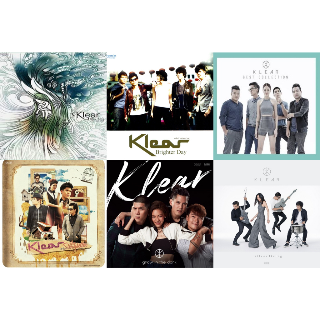 CD/VCD แผ่นเพลง วงเคลียร์ Klear อัลบั้ม Stay Alive/Brighter Day/The Storyteller/Silver Lining/Glow I