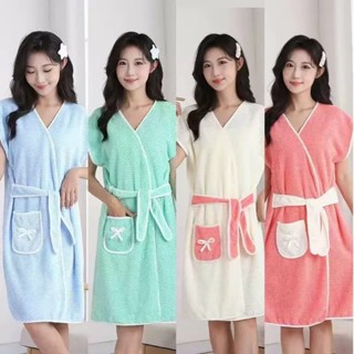 ชุดคลุมอาบน้ำ คุณภาพดี เหมาะสำหรับผู้หญิง มี 4 สี Z7