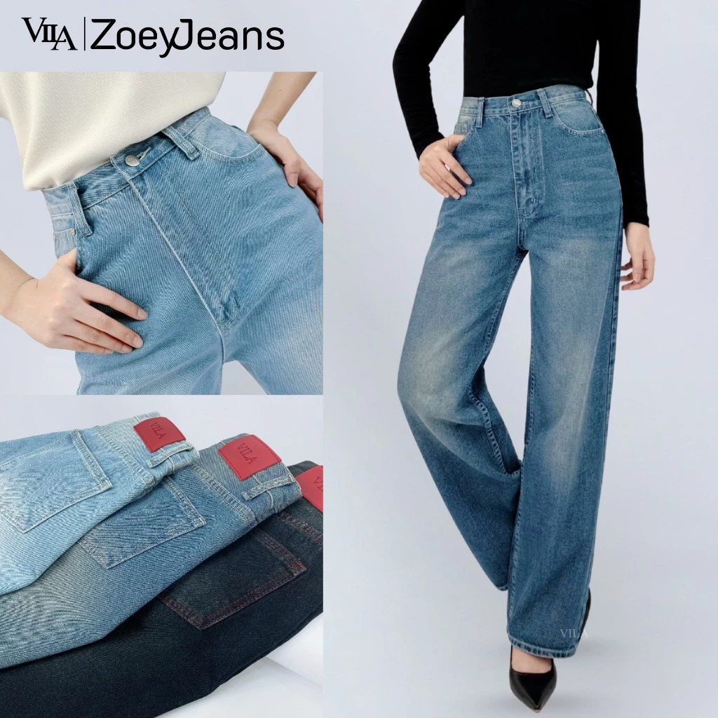 VILA l Zoey Jeans VJ01 กางเกงยีนส์