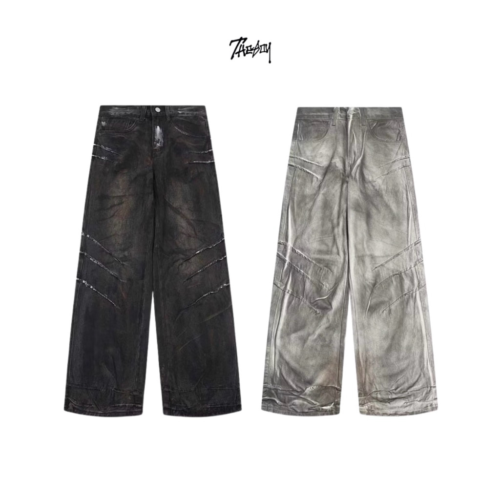 THEBOY-CRUSTER BAGGY JEANS กางเกงยีนส์ทรง Baggy