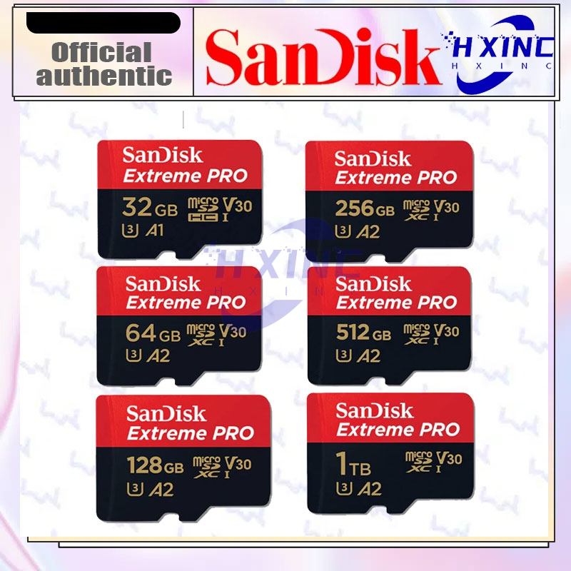 SanDisk Extreme Pro microSDXC 256GB A2 (SDSQXCD-256G-GN6MA) ความเร็วสูงสุด อ่าน 200MB/s เขียน140MB/s