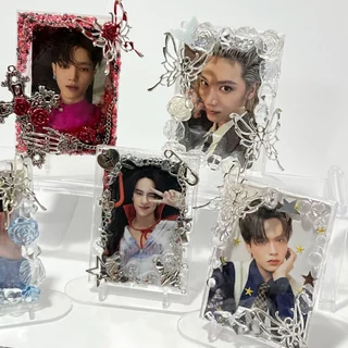 (พร้อมส่ง) เฟรมการ์ดอะคริลิคตกแต่ง ฟรี!!ขาตั้ง ขนาด 6.5cm ใส่การ์ดGMMได้- ร้านไทย