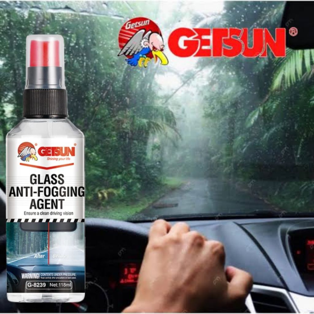 GETSUN น้ำยาเคลือบกระจก ไล่น้ำเกาะ กันน้ำฝน (Rain-Proof) เห็นชัดขณะฝนตก น้ำยาเคลือบกระจกรถยนต์ กระจก
