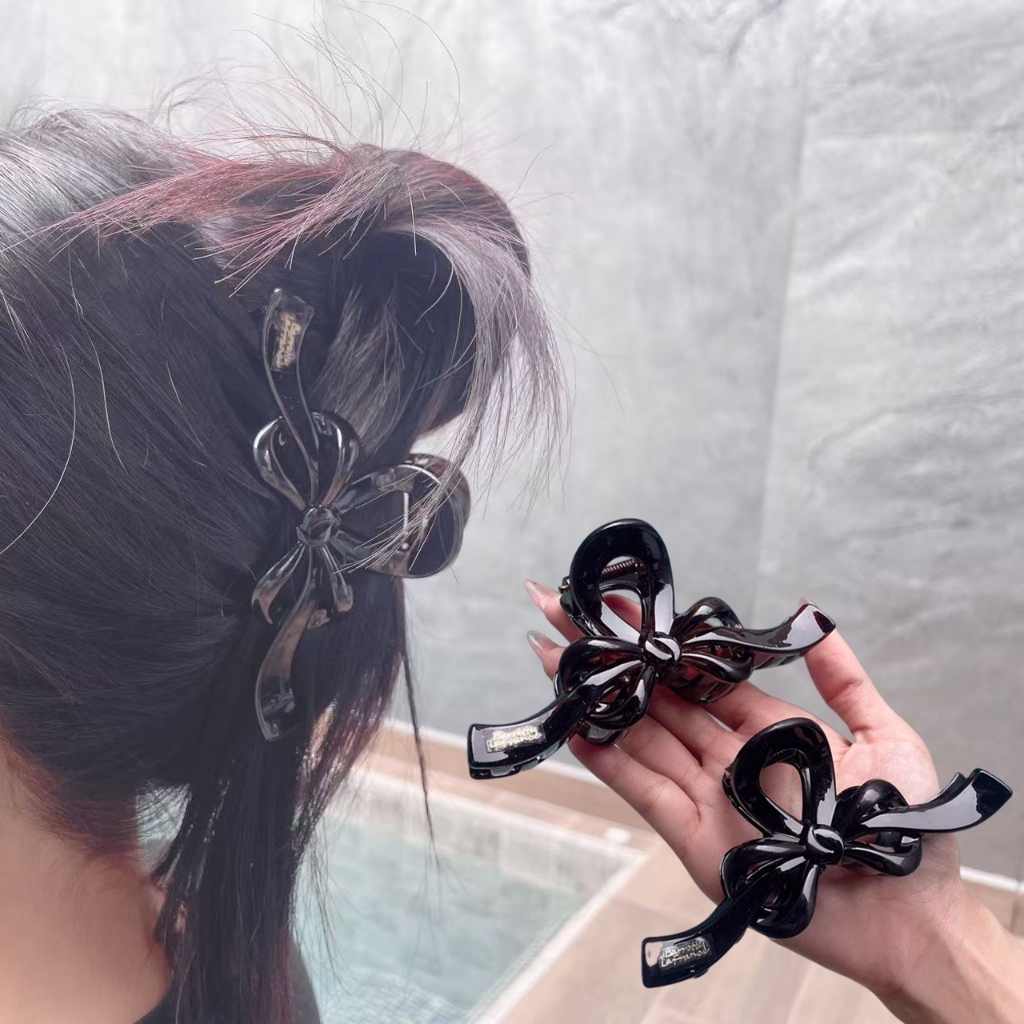 กิ๊บหนีบผมผู้หญิง แฟชั่น ติดผม รูปโบว์ ขนาดใหญ่ แข็งแรง สไตล์เกาหลี  จัดส่งจากประเทศไทย