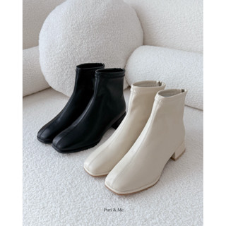 Karina Boots บู้ทข้อสั้น(Ankle Boots) Premium PU Leather