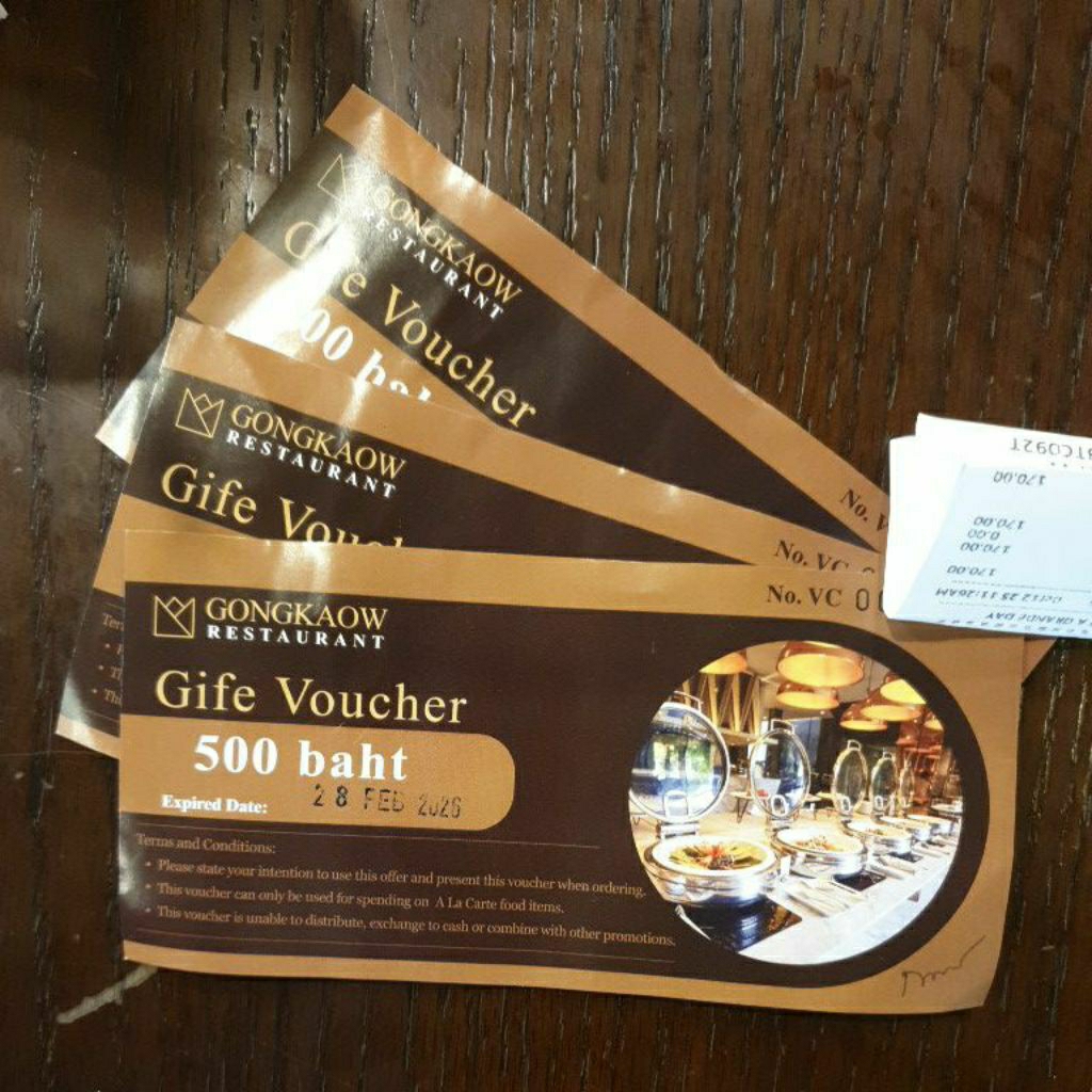 Voucher ร้านอาหารกองข้าว @Balcony Hotel Gongkaow Restaurant มูลค่า 500บาท