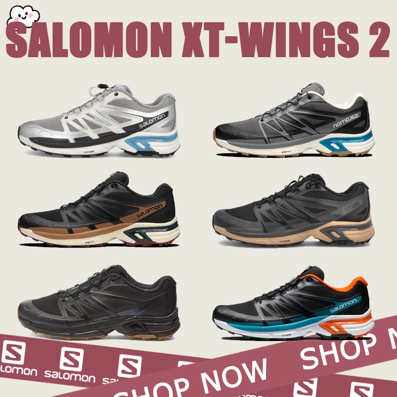 ของแท้ 100% รองเท้า รองเท้าผ้าใบ SALOMON XT-Wings 2 รองเท้าวิ่ง รองเท้าผู้ชาย
