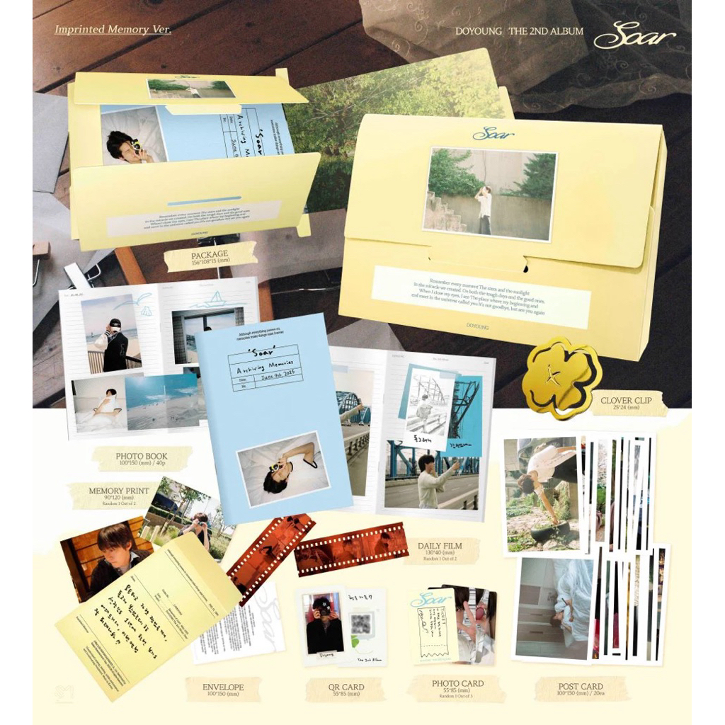 [พร้อมส่ง] doyoung soar imprinted memory ver. รอบ sign shopee