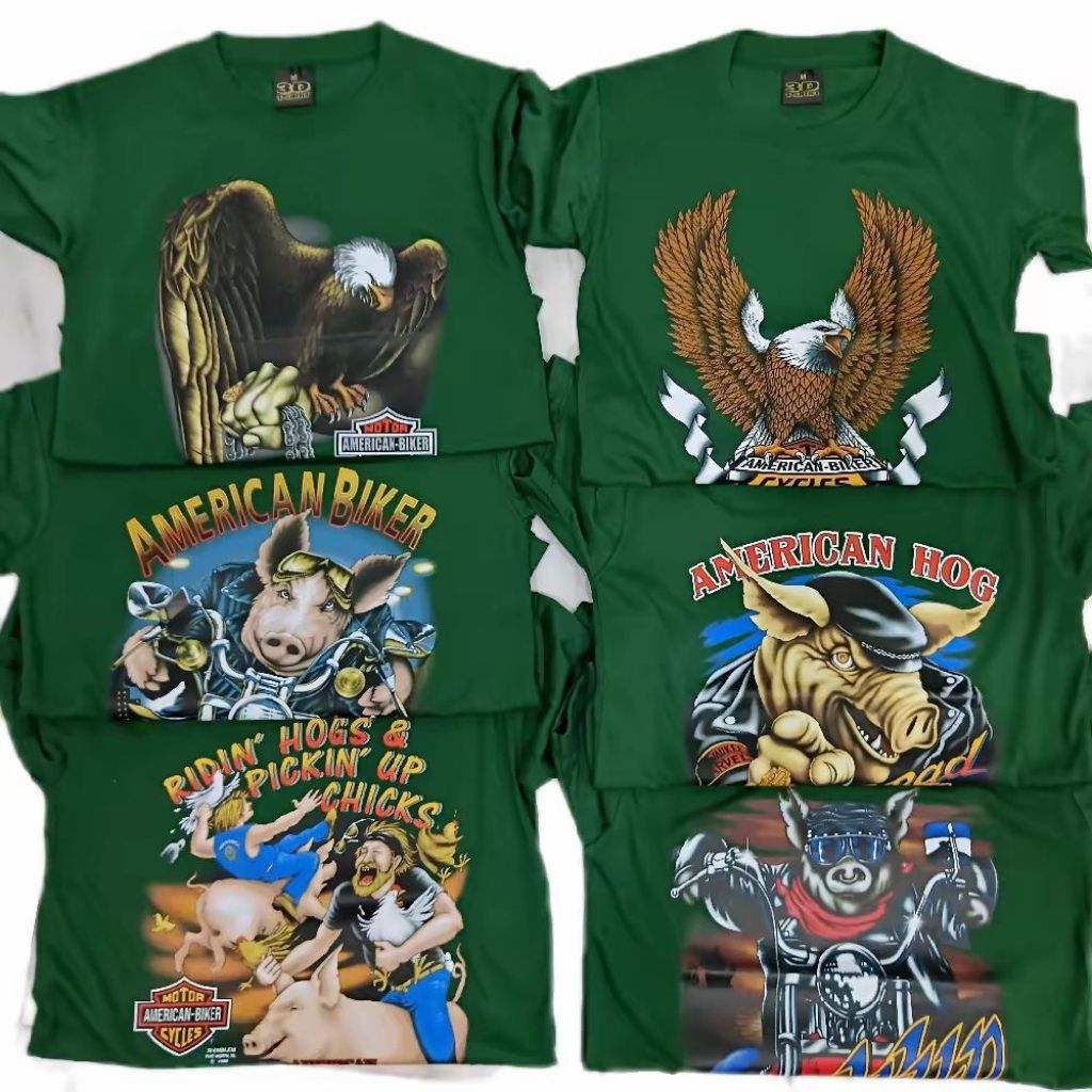 เสื้อเด็กแนววินเทจ เสื้อ3dฮาเลย์ผ้าบางวินเทจ คอกลมสีเขียว เด็กชาย เด็กหญิง