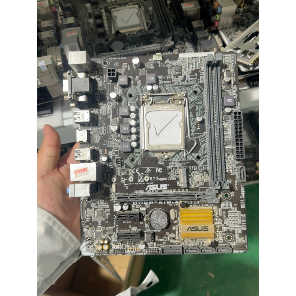 ASUS H110M-A/M.2 หรือ H110M-E/M.2 เมนบอร์ด | รองรับ CPU Intel Gen 6/7 | M.2 NVMe