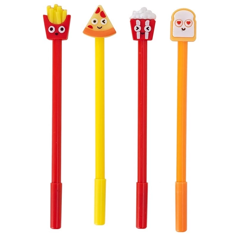 chuanchuan ปากกาเจล 0.5mm หัวการ์ตูนฟาสต์ฟู้ด หมึกดำ thumbnail 6