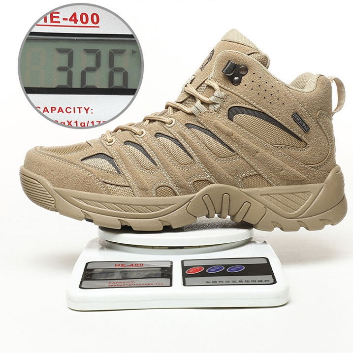 รองเท้ายุทธวิธี หุ้มข้อ กันน้ำ รุ่น 588 สีดำ สีทราย เบอร์ 39 - 47 Tactical Boots, Ankle-High, Waterproof, Model 588 - รูปที่ 6