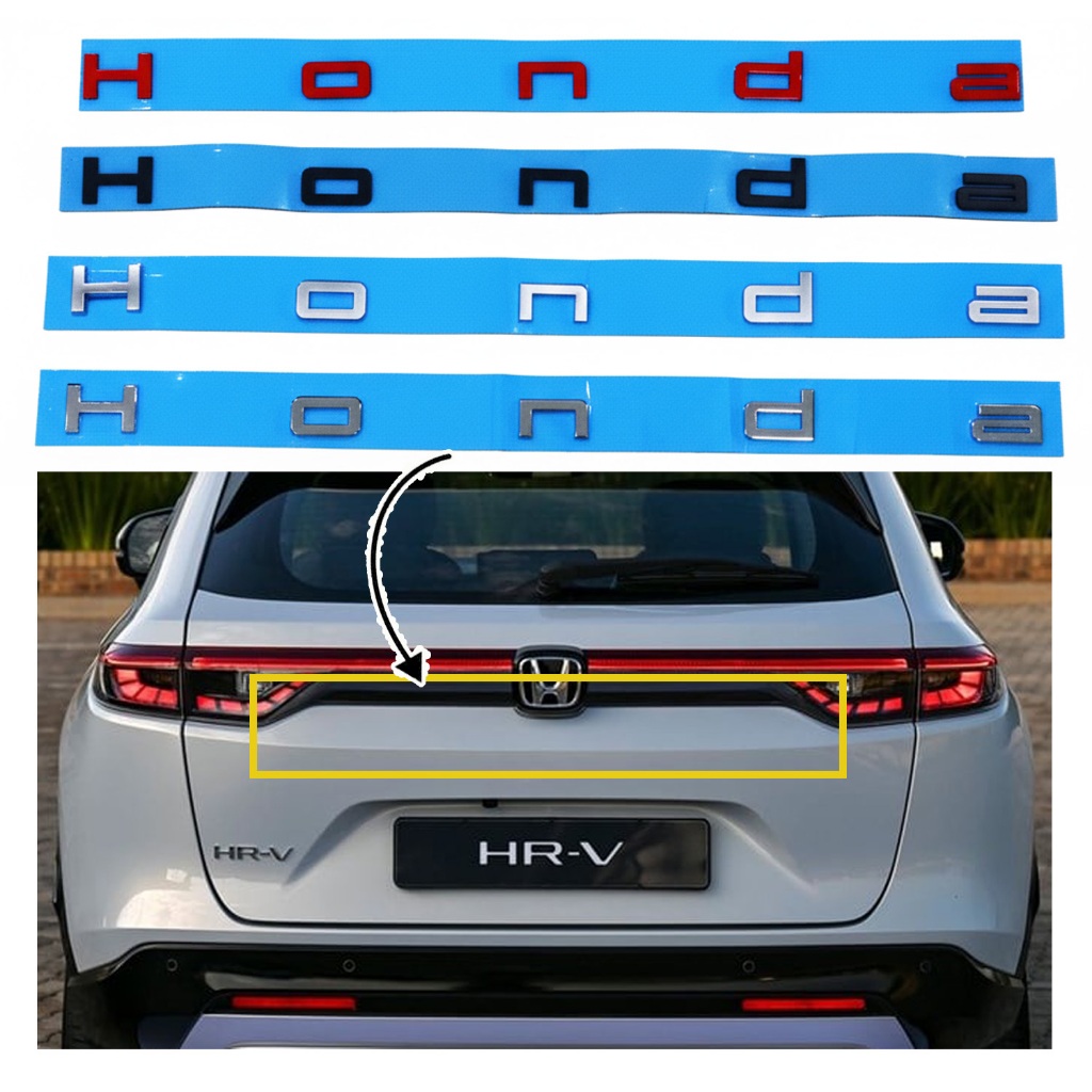 โลโก้ ตัวอักษร Honda เฮชอาร์วี ใหม่ ปี 2022 2023 2024 2025 HONDA HRV e:hev
