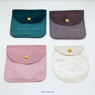 พร้อมส่ง กระเป๋ากำมะหยี่ (กระดุม) สำหรับใส่หิน หรือ ใส่เครื่องประดับ สินค้าคุณภาพดี