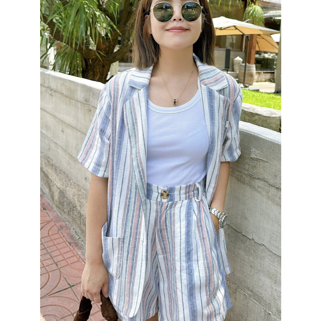 AMCORNER🩵🩵BLAZER SET🩵🩵 ผ้าลินิน เนื้อดี เนื้อผ้าใส่สบาย ไม่คัน