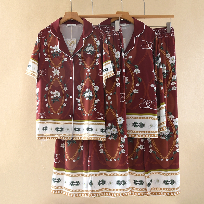 ชุดนอน Muslin Pajamas Collection Muslin Pet รุ่น Floral Majesty (T3306 P3306) | ชุดนอนผู้หญิง