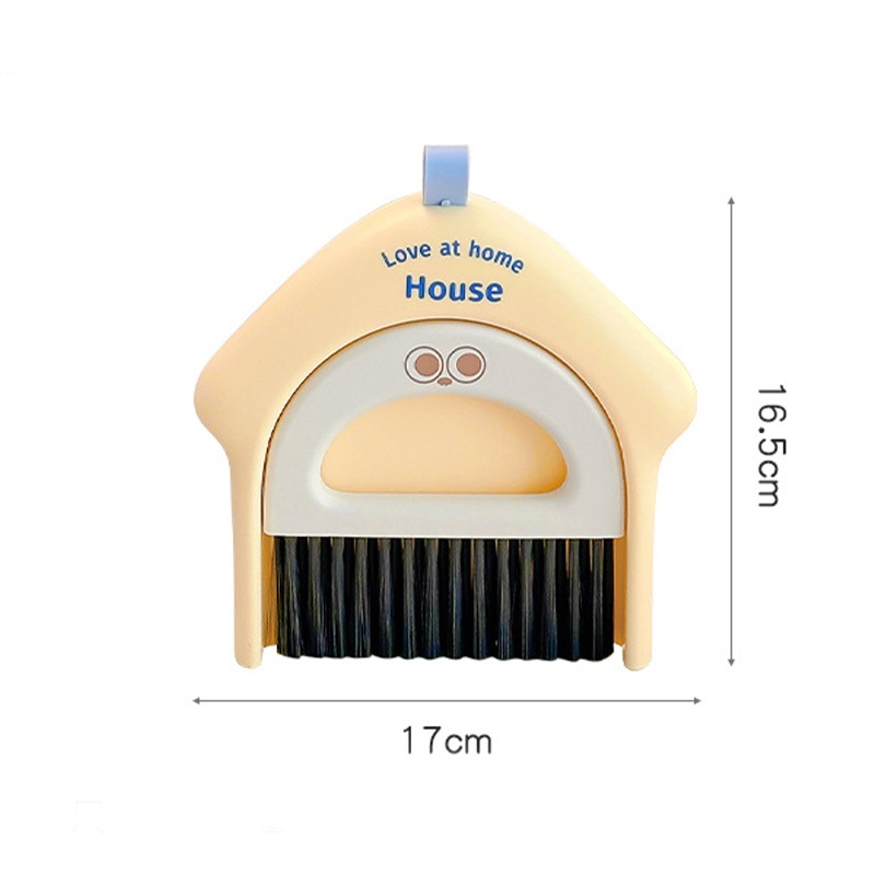 ชุดไม้กวาดและที่โกยผงขนาดเล็กสำหรับเดสก์ท็อป คีย์บอร์ดตั้งโต๊ะ เศษขยะคอมพิวเตอร์ ไม้กวาดขนาดเล็ก - รูปที่ 7