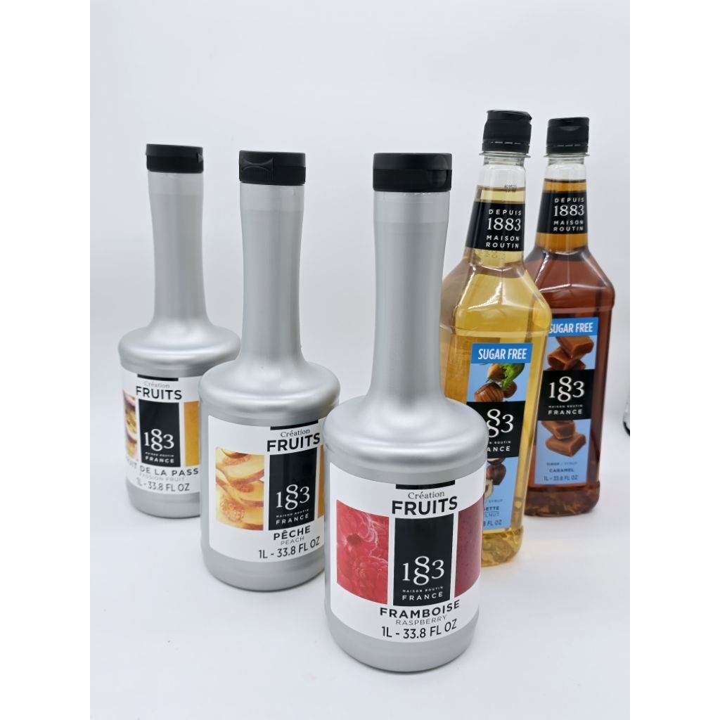 1883 ไซรัป 100 ml, 200 ml รสคลาสสิค และผลไม้เพียวเร่ แบ่งขาย