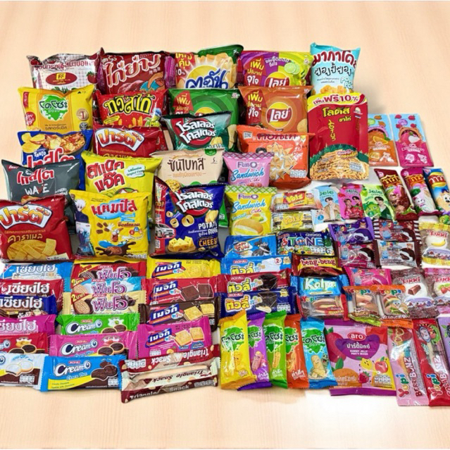 เซ็ตขนมรวม 120ชิ้น (ชิ้นใหญ่40ชิ้น + ชิ้นเล็ก80ชิ้น)