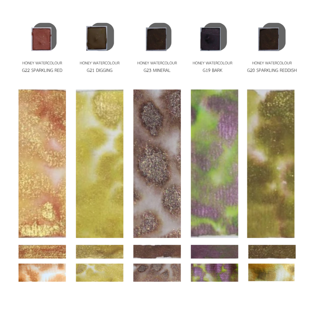 watercolor handmade สีน้ำทำมือ Set ore mine