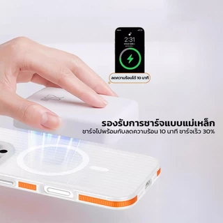 Moreno เคสมือถือ Magnetic แบบใส ขอบกันกระแทก รองรับการชาร์จไร้สาย ซี่รี่ย์ 11-17
