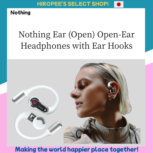 Nothing Ear (Open) Open-Ear Headphones with Ear Hooks, BT 5.3, Dual Mics, Fast Charge