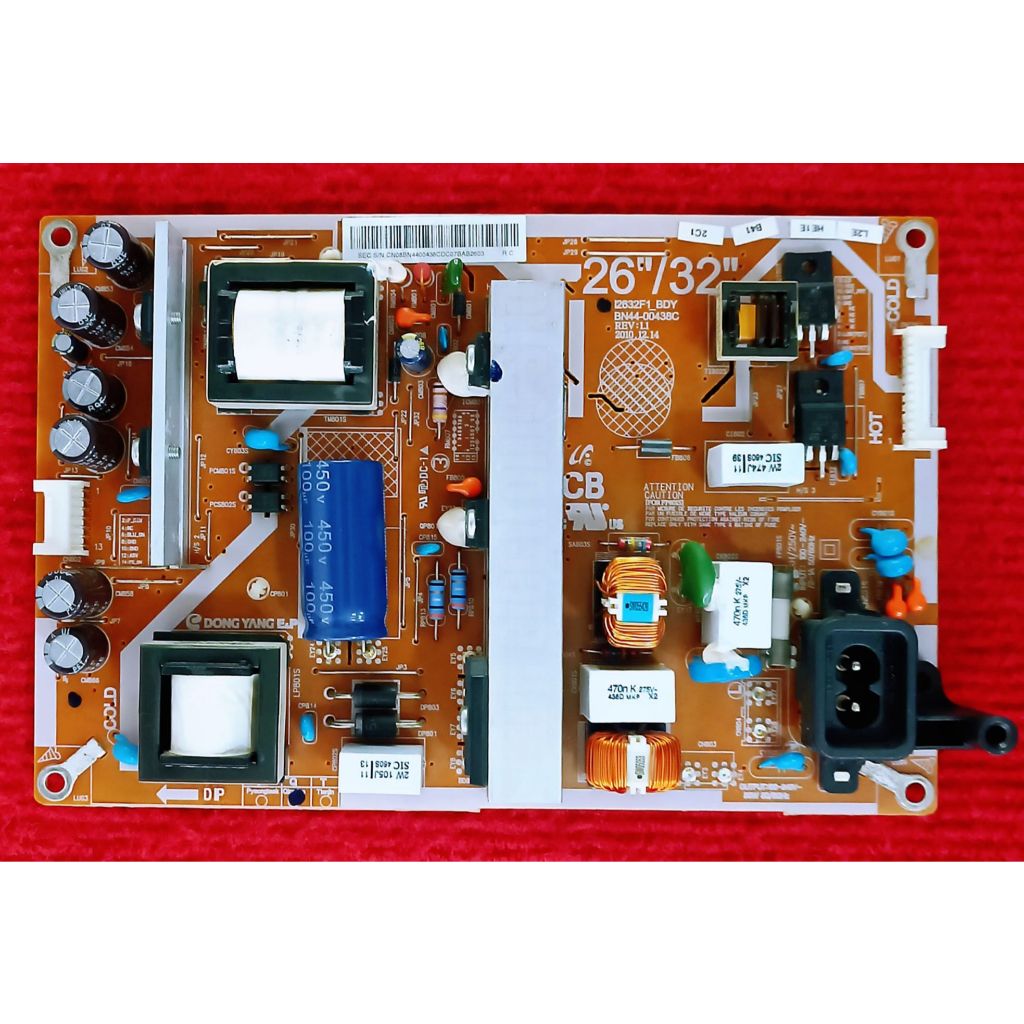 เพาเวอร์ซัพพลาย SAMSUNG LA32D550K7R , LA32D480G2 , LA32D450G1 พาสบอร์ด BN44-00438A , 00438C , 00438D