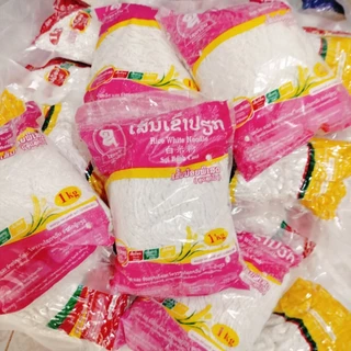 เส้นข้าวเปียกลาว(เส้นเล็กพิเศษ) เส้นก๋วยจับลาวเส้นเล็กพิเศษ