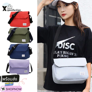 (ส่งด่วน)xspeedfashion(X1659) กระเป๋าสะพายสะพายไหล่ ผ้าโพลีเอสเตอร์ไม่มีช่องซิปด้านหลัง