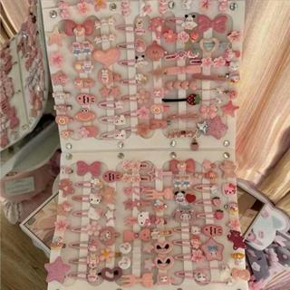 พร้อมส่ง กิ๊ฟสีชมพู 100ตัว ไม่มีแผงสีขาว