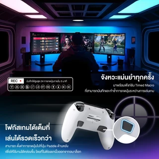 FANTECH จอยเกมมิ่งไร้สาย เชื่อมต่อได้ 2 โหมด Wireless gaming controller รองรับ PC/PS รุ่น WGP16