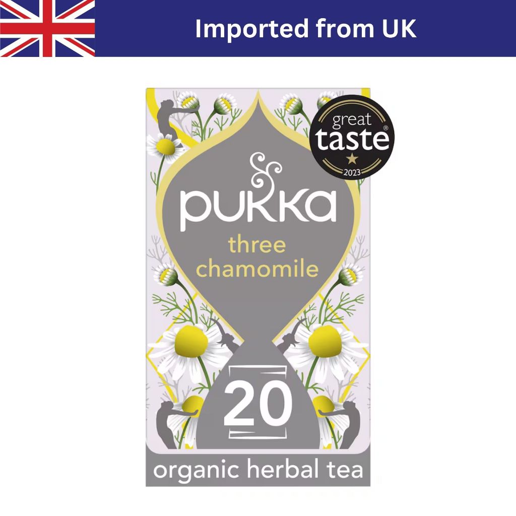 Pukka Organic Three Chamomile Tea (20 Bags / 30g) ชาอังกฤษ ชาซอง ชาออร์แกนิก