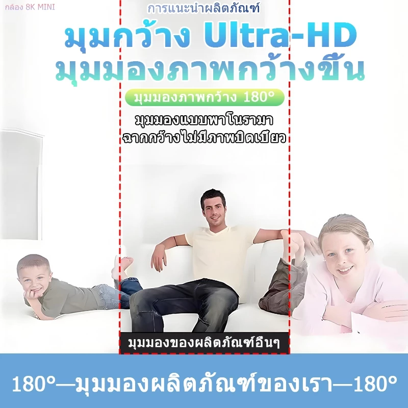 【มุมกว้างพิเศษ 360°】 4K/Full HD กล้องวงจร กล้อง 360 องศา ก้องวงจรปิด วงจรปิด thumbnail 7