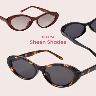 MIRR.24 SHEEN SHADES แว่นตากันแดด แว่นป้องกันแสง UV400 เปลี่ยนแว่นฟรีถ้าใส่ไม่เข้ารูปหน้า
