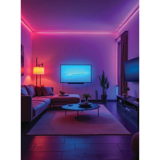 Philips Lighting LED Strip RGBIC รุ่น Action ไฟเส้นเปลี่ยนสีได้หลากสีในเส้น 18โหมด ยาว 5เมตร มีรีโมท