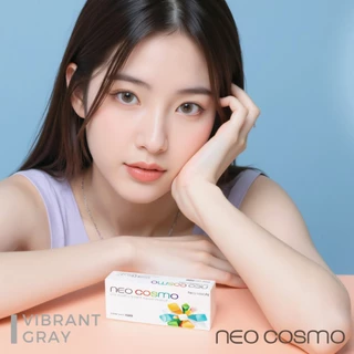 คอนแทคเลนส์ Vibrant Gray (Neo Cosmo) สีเทา ที่สุดของสายฝอ สีชัด มีค่าสายตา มีส่งด่วนใน กทม.