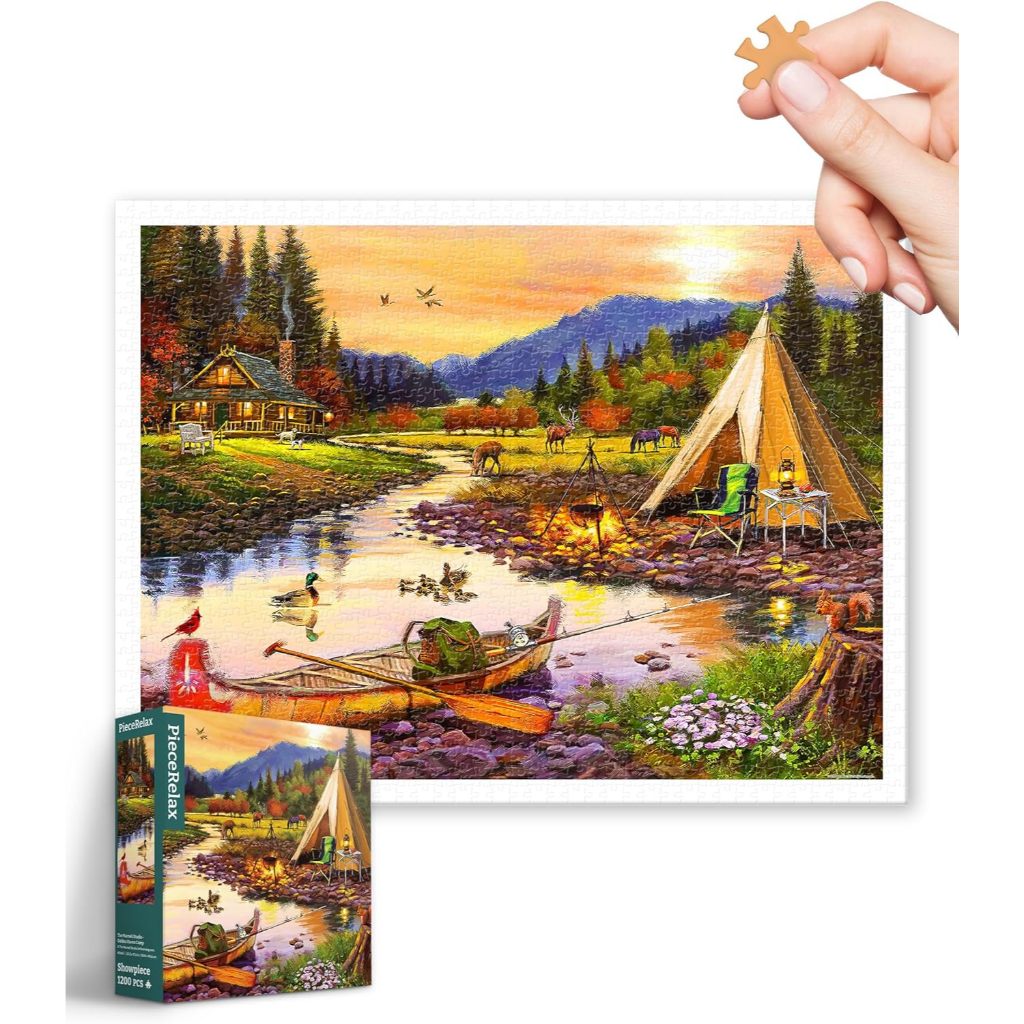 PINTOO: The Macneil Studio - Golden Haven Camp (1200 Pieces) [Plastic Jigsaw Puzzle]