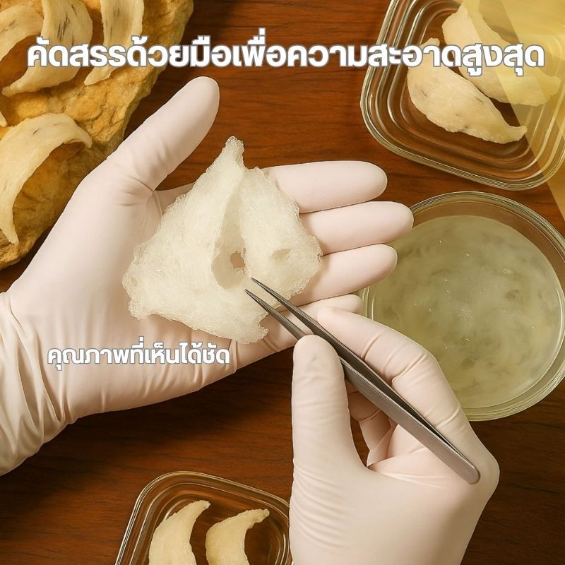 รังนก แบรนด์รังนกแท้ รังนกแห้ง2.8% อาหารเช้า รังนก( 75มล. 6 ขวด) สูตรไซลิทอล และ สูตรน้ำตาลกรวด - รูปที่ 3