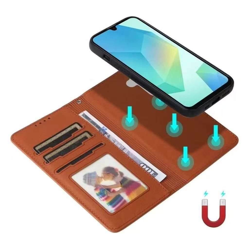 ⚡️จัดส่งล่วงหน้า⚡️เคสฝาพับ ล็อค แถมสาย สำหรับ Xiaomi Redmi 15C 14C Poco C71 C75 C61 C65 M6 Redmi A5 A3 A1 เคสมีแม่เหล็ก - รูปที่ 4