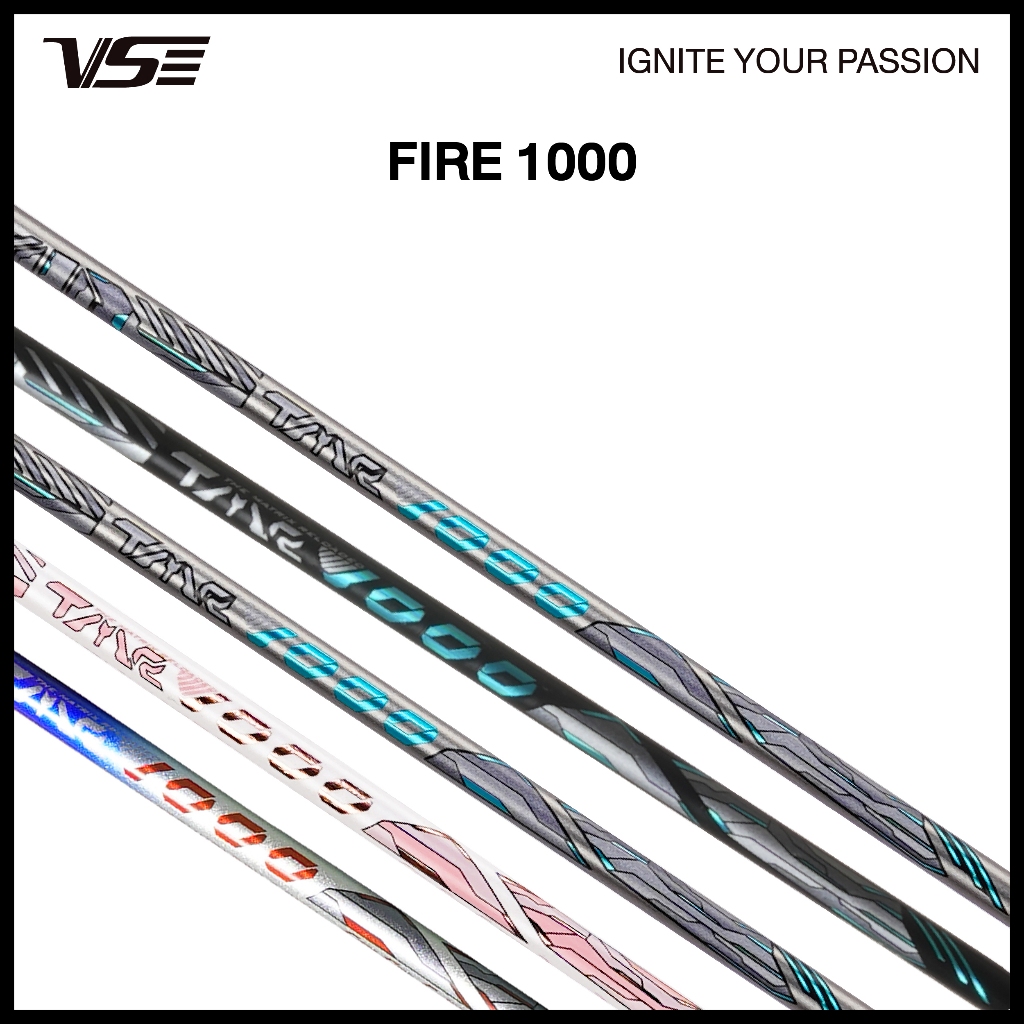 VS مضرب ريشة Fire1000 مع قبضة وأوتار وغطاء — صورة 6