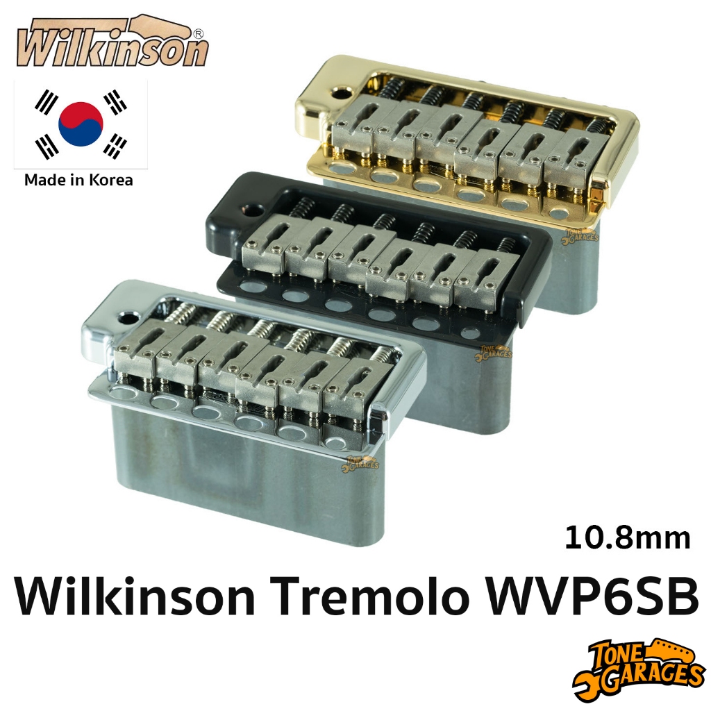 Wilkinson WVP6SB Tremolo Unit 6 Holes Full Block ชุดคันโยก 6 รู บล็อกเต็ม Made in Korea