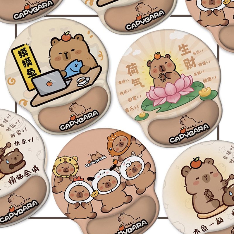 MOUSEPAD GEL รองข้อมือ พิมพ์ลายCAPYBARA
