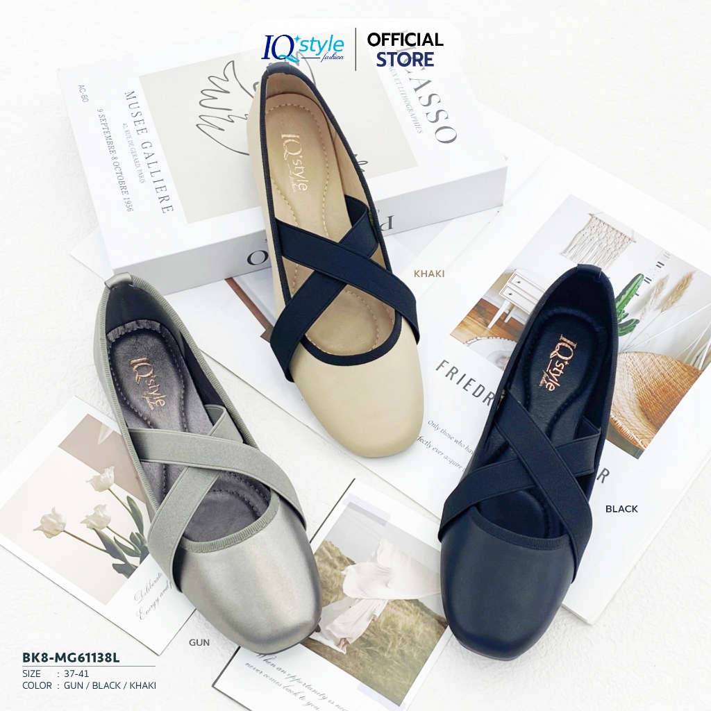 IQ STYLE รองเท้าคัทชูผู้หญิง (Fashion) รหัสBK8-MG61138L