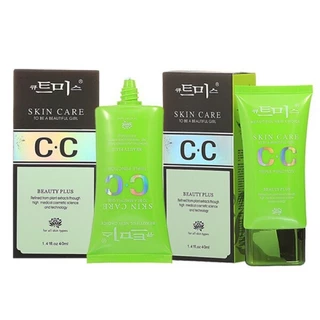 ครีม CC Cream Skin Care to be a beautiful girl สีเขียว 40 ml