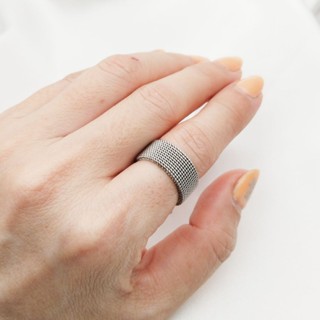 แหวนเลสผู้ชายไซส์ใหญ่ แหวนโซ่ แหวนขอบมน ขนาดใหญ่สำหรับผู้ชาย…