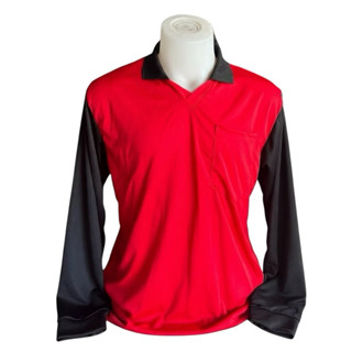 เสื้อทำงานแขนยาวทูโทน ฟรีไซต์อก 42-48 นิ้ว