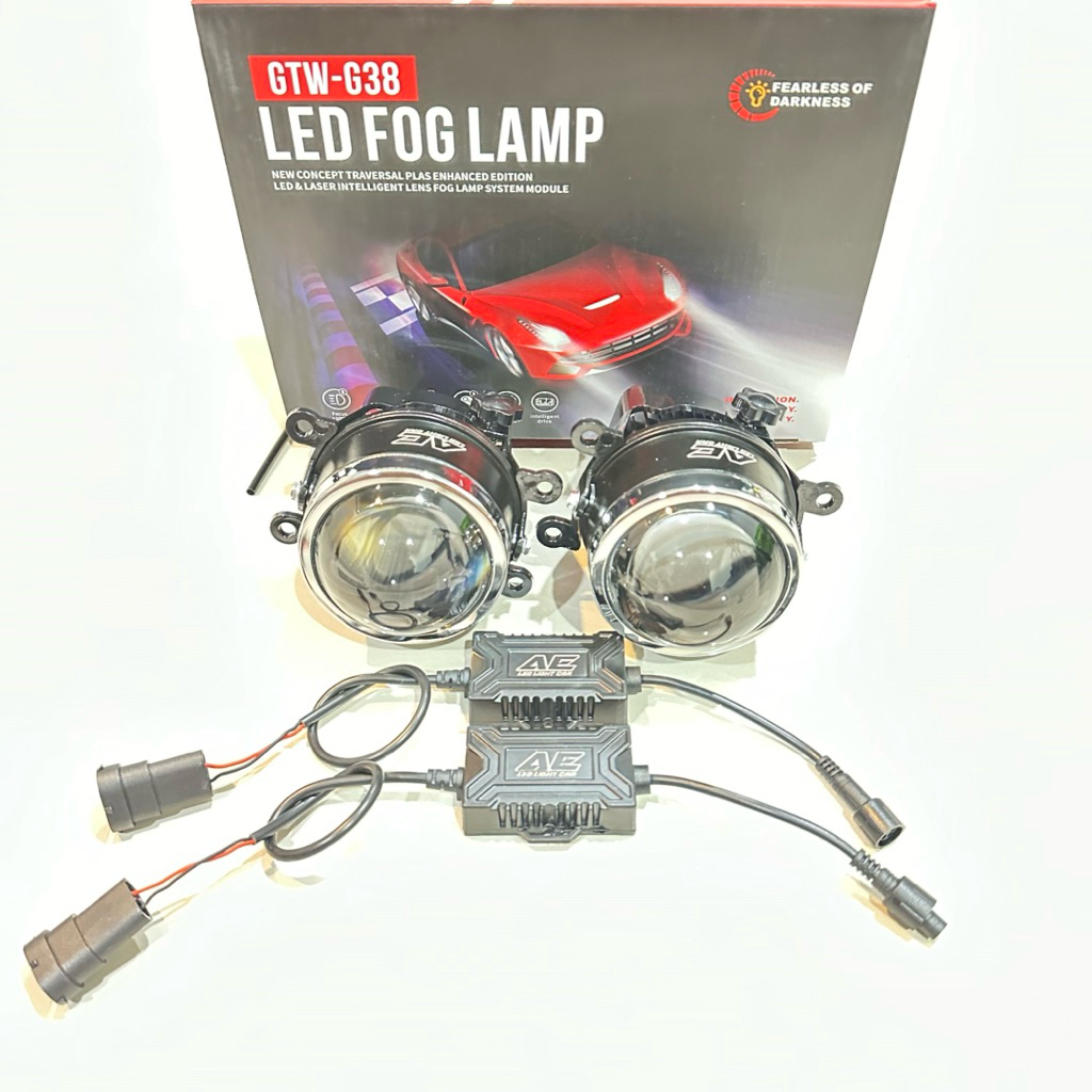 ไฟตัดหมอกโปรเจ็คเตอร์ Bi led Gtw g38 ขาด 3 นิ้ว ตัดหมอก 3สีขาว/เหลือง/ขาววอร์ม รับประกัน 1ปี ส่งจากไทยประกันร้านไทย