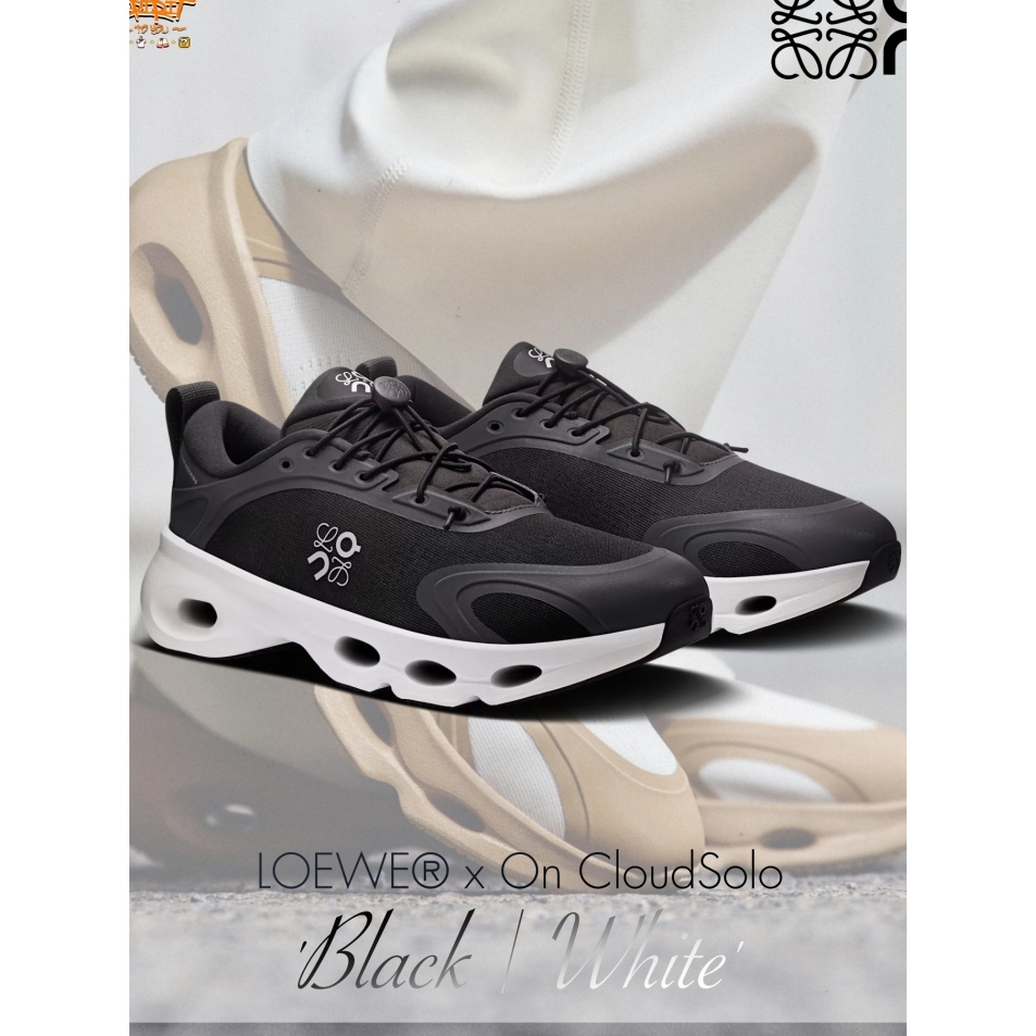 LOEWE x ON Cloudsolo "Black | White" (L929282X38-1102/3WF30600299) สินค้าของแท้ 100%