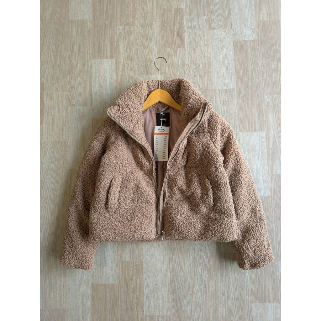 Sinsay teddy jacket เสื้อแจ็คเก็ตซับในทั้งตัว ผ้าขนแกะเทียม